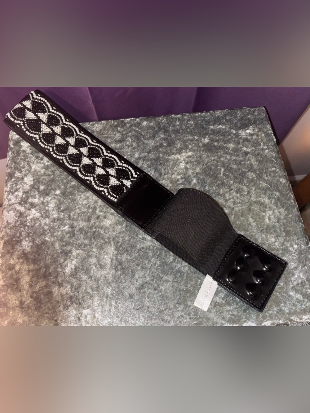 WHBM Beaded clencher belt